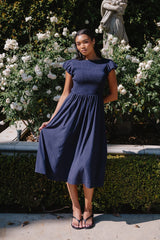 Harshell Smocked Midi Dress - FINAL SALE