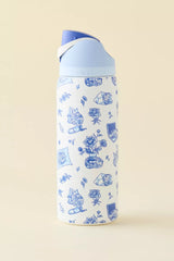 Owala UO Exclusive Delft Cat Print FreeSip 32 oz Water Bottle