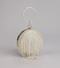 Spotlight Moment Rhinestone Sphere Bag