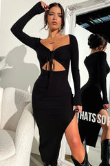 Julius Midi Dress - Black