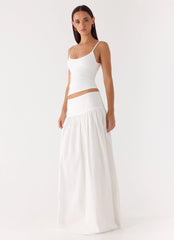 Jayne Maxi Skirt - White