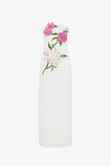 Rayna Appliqué Floral Maxi Dress - Floral Pear Print