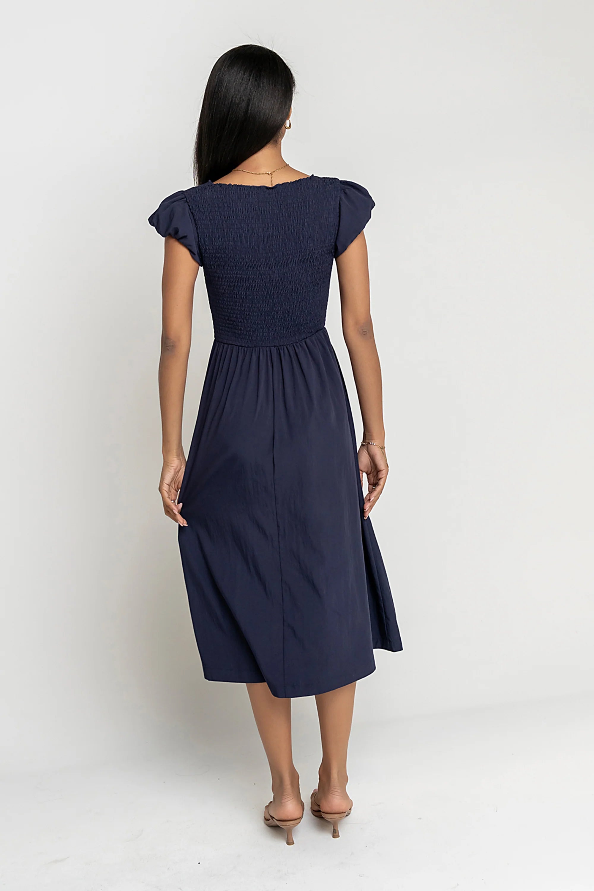 Harshell Smocked Midi Dress - FINAL SALE
