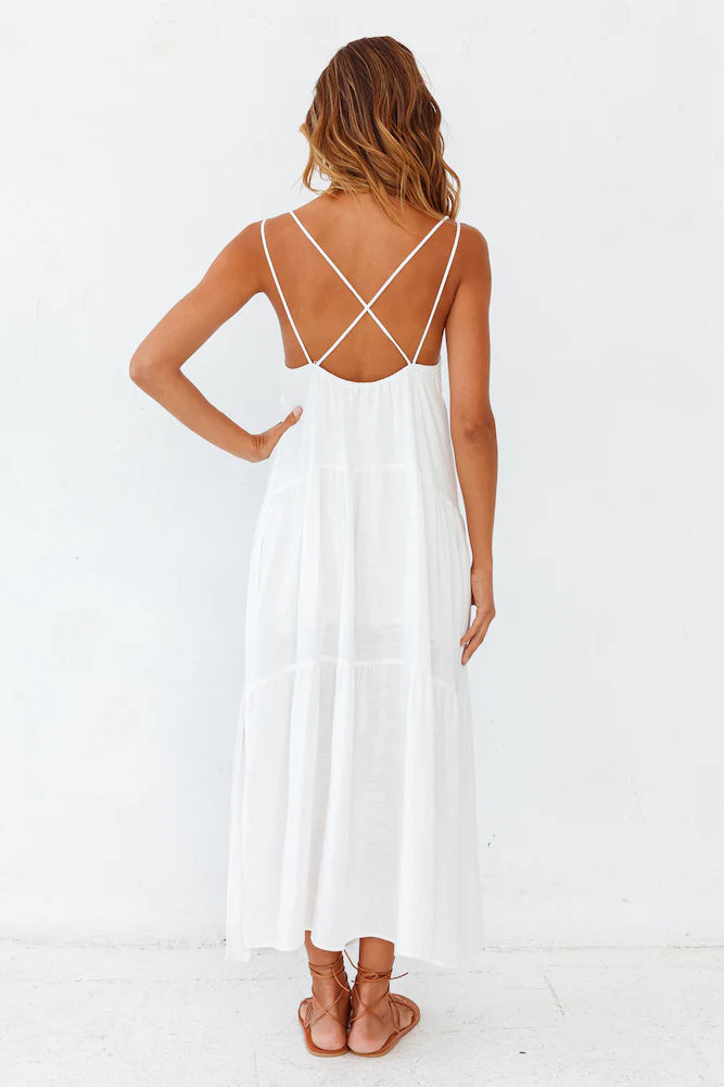 Carbell Maxi Dress White