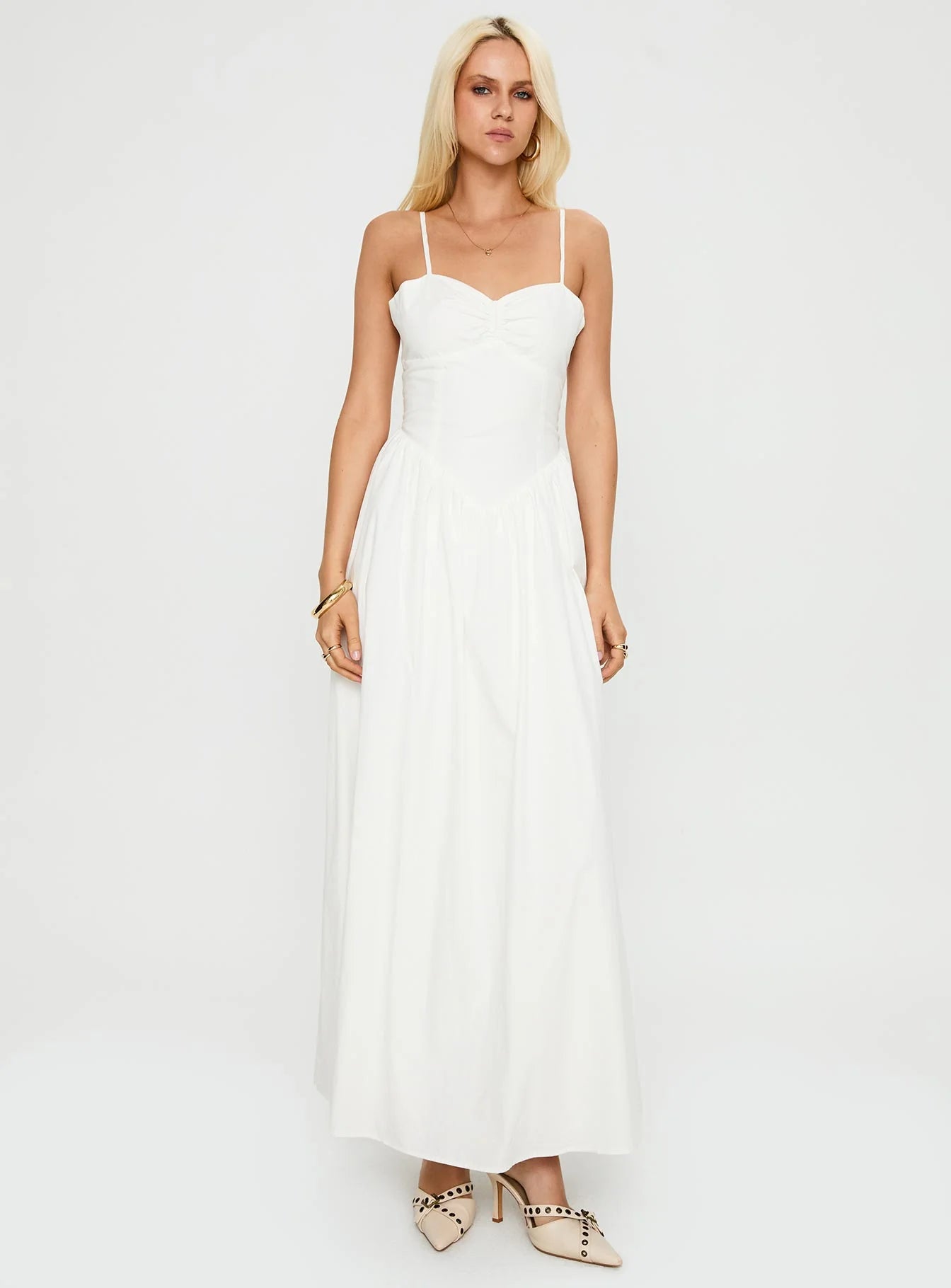 Ceremonious Maxi Dress White