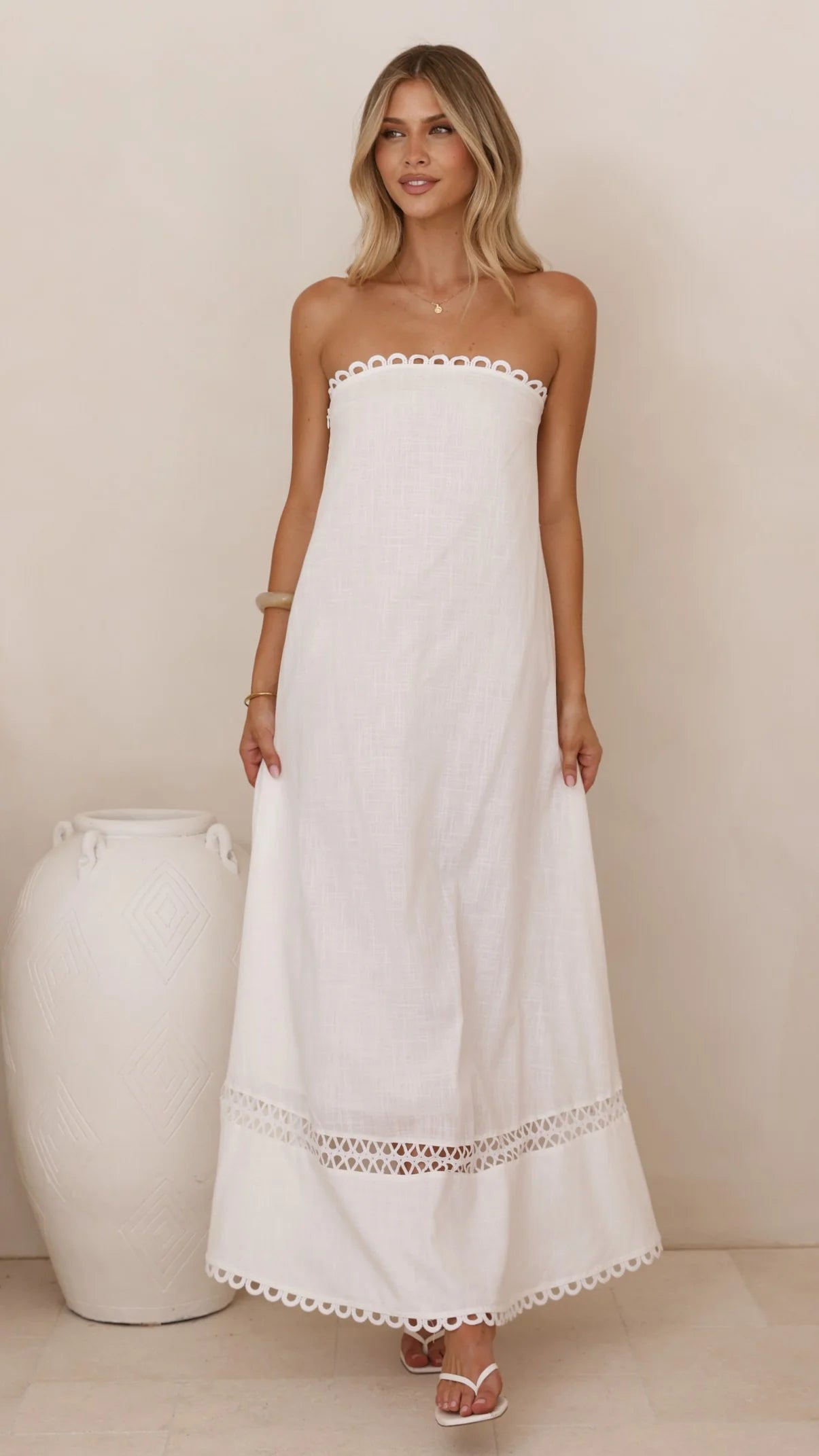 Sandra Maxi Dress - White