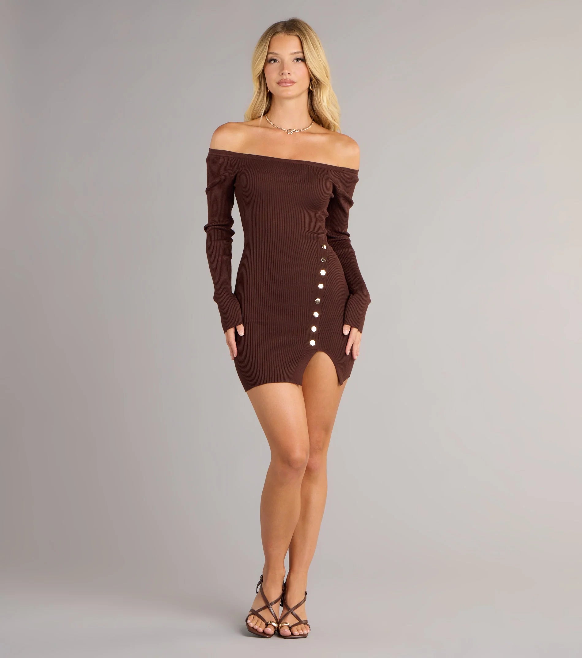Casually Flirty Off-The-Shoulder Mini Dress