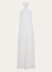 Golden Child Linen Maxi Dress - White