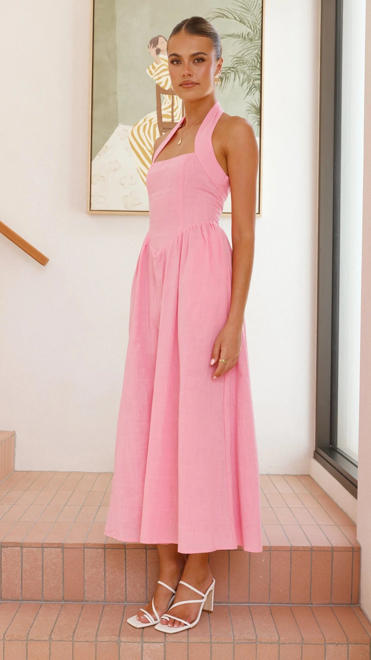 Caden Maxi Dress - Pink