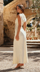Auria Off Shoulder Maxi Dress - Yellow