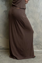 Marsha Maxi Skirt in Brown