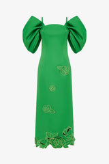 Arabella Appliqué Maxi Dress - Verdant